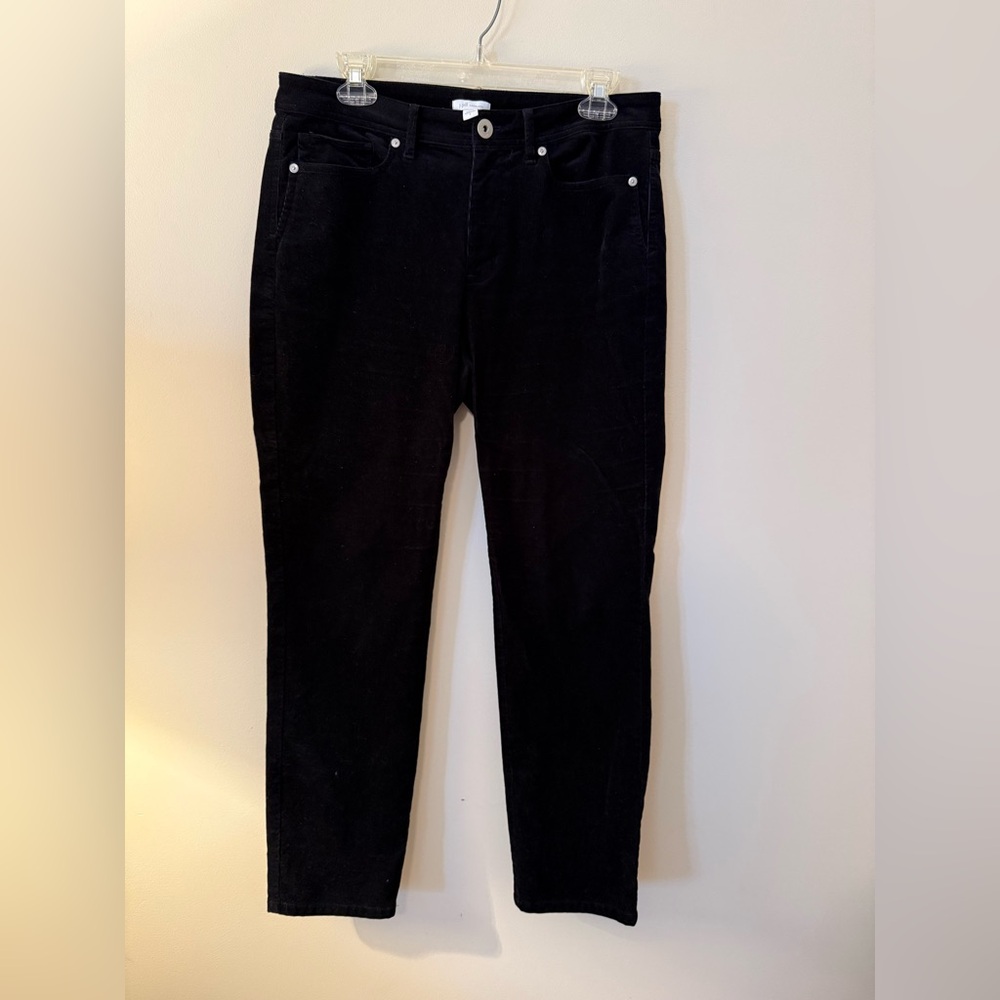 J. Jill Black High Rise Corduroy Jeans